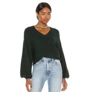 1. STATE BALLOON SLEEVE SWEATER FOREST GREEN - XL